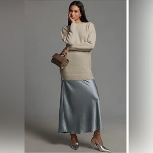 Anthropologie Gray Two-fer Sweater Dress